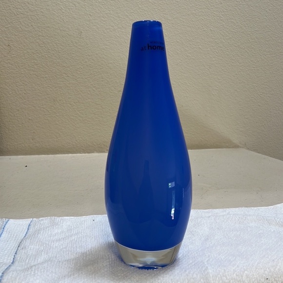 NORDSTROM at home beautiful vase.Hand made in Poland.SKY BLUE - Picture 6 of 11